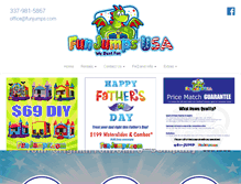 Tablet Screenshot of funjumps.com